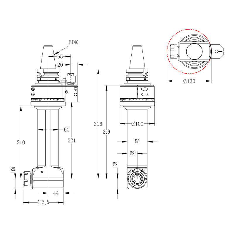 BT40-DK90-BT40-ER25-210