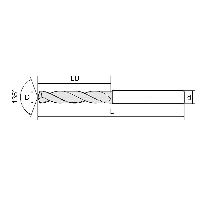 High Performance Tungsten Carbide Drill Bit-3D.5D.7D (SDWC R Series)