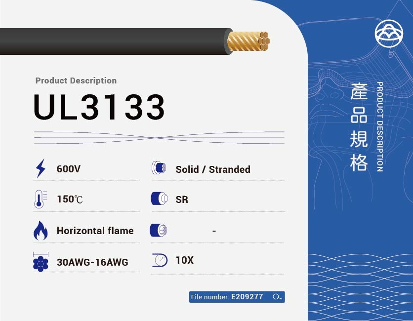 Silicone Rubber Cable – UL3133-UL3133