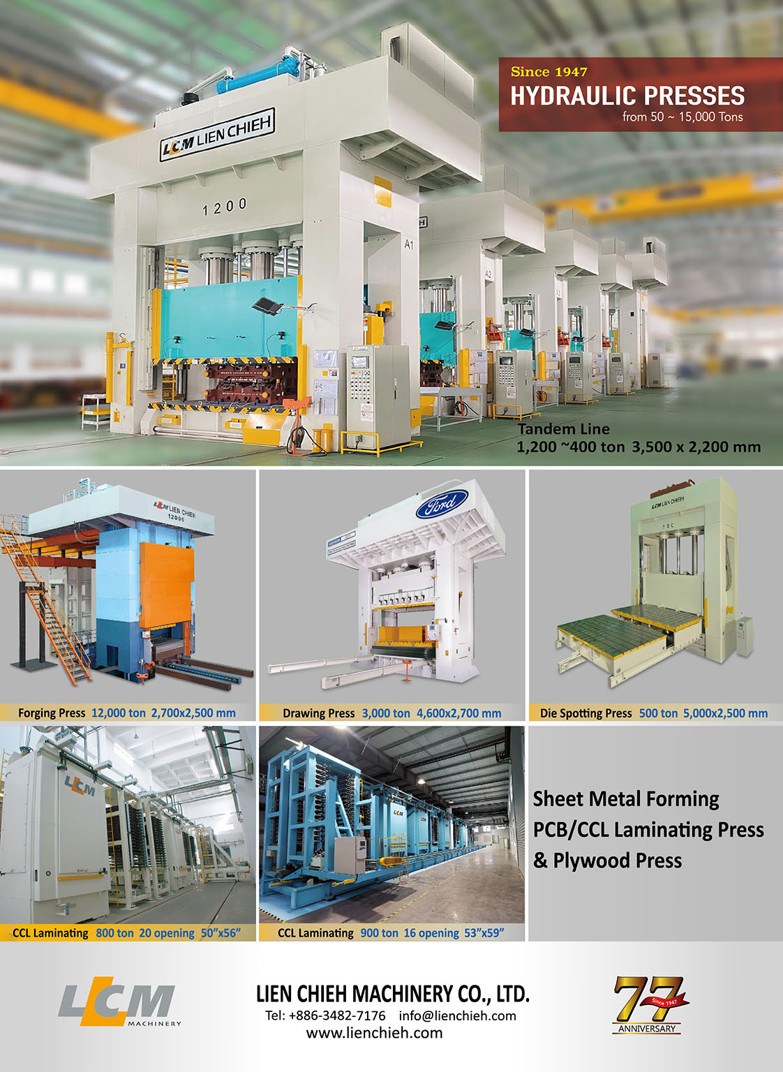 LIEN CHIEH MACHINERY CO., LTD.