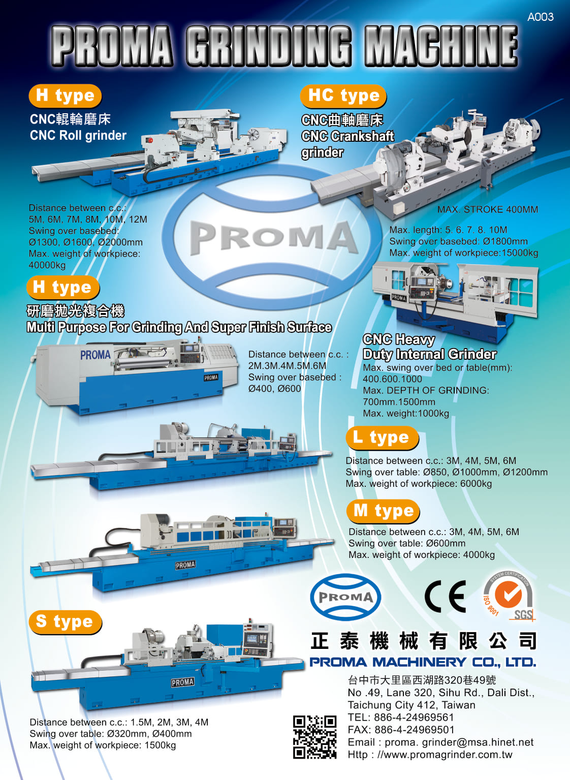 PROMA MACHINERY CO., LTD.